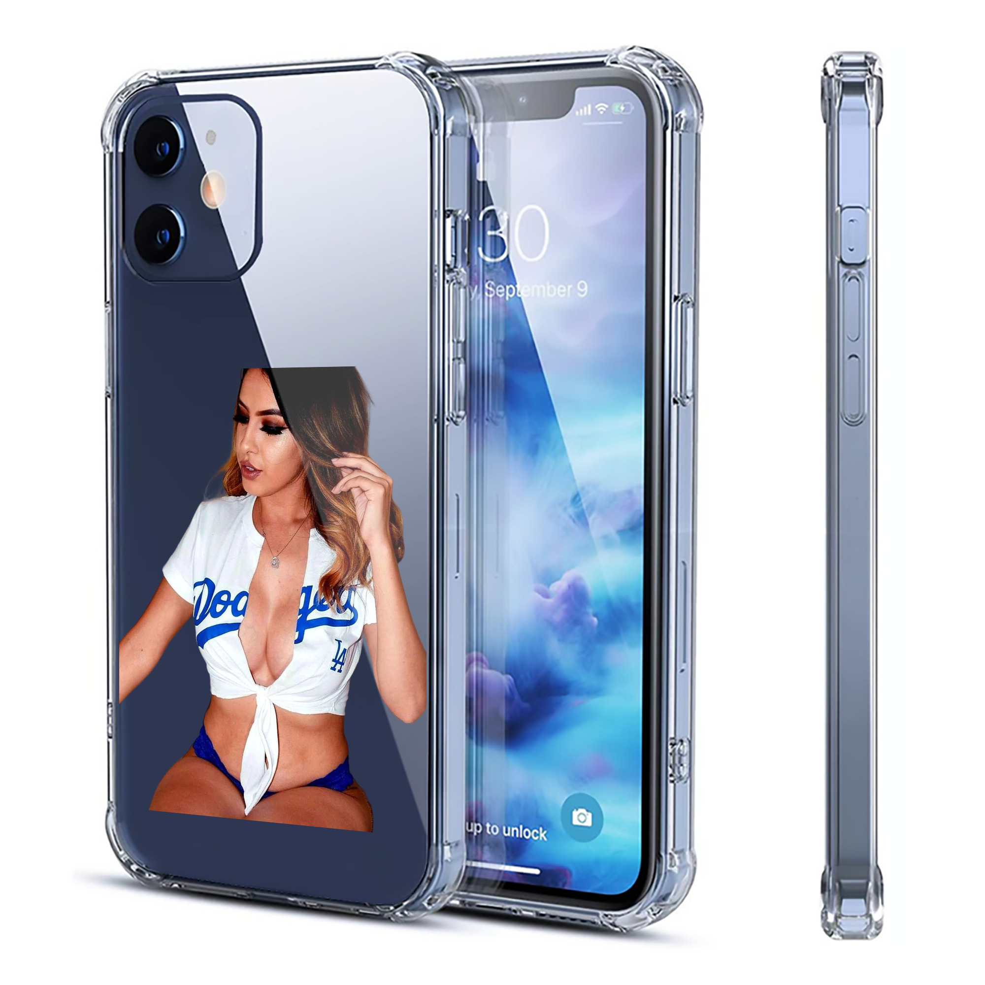  Clear IPhone 12 Case – Soft TPU With UV Print – Enhanced Drop Protection, Precise Fit, Anti-Fingerprint, Customizable Design, Scratch-Resistant, Yellow-Resistant